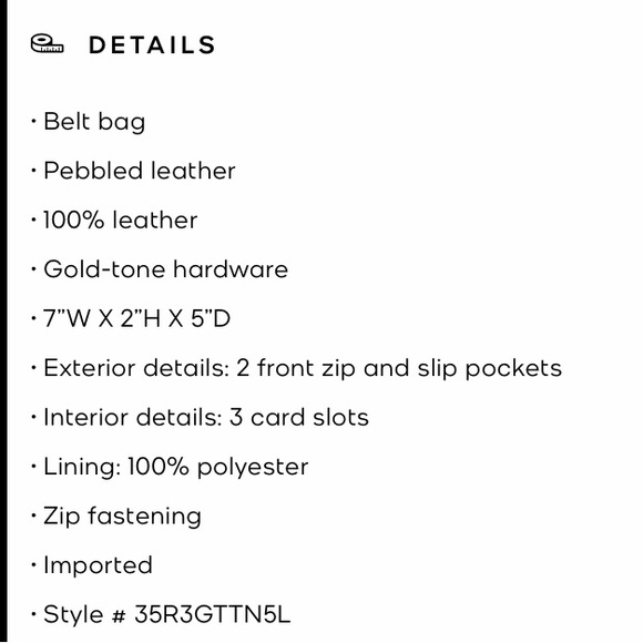 MICHAEL KORS Jet Set Small Pebbled Leather Belt Bag - Picture 4 of 8